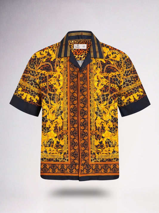 Regelia Printed Cuban Collar Shirt