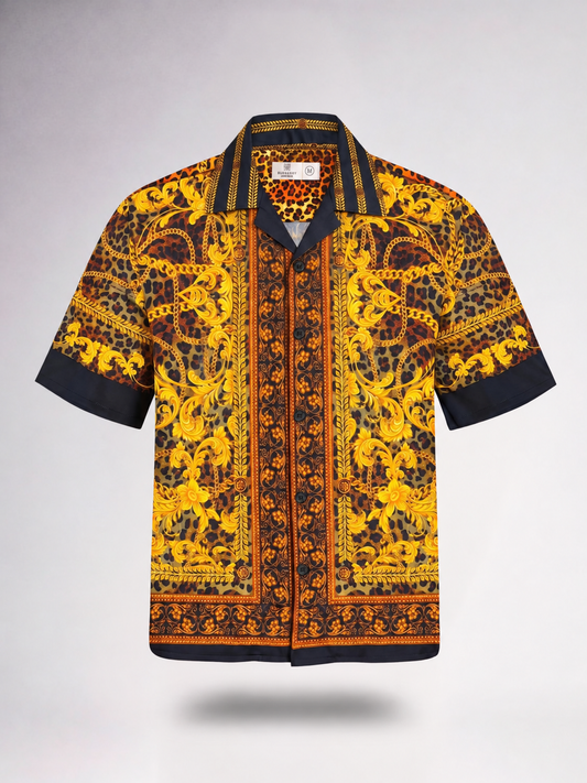 Regelia Printed Cuban Collar Shirt