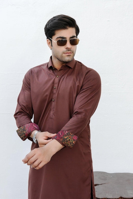Copper Brown Shalwar Kameez - Number3Clothing