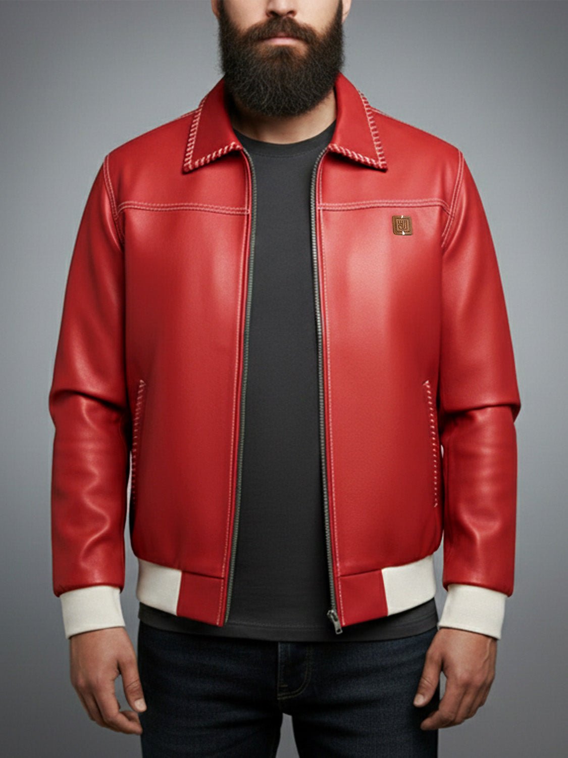Crimson Wine Leather Jacket - Number3Clothing Crimson Wine Leather Jacket - Number3Clothing