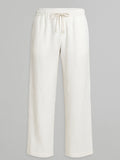 Ivory Coast Relaxed Linen Trousers - Number3Clothing Ivory Coast Relaxed Linen Trousers - Number3Clothing