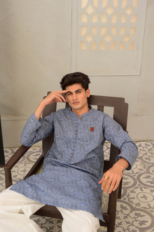 Khuwab Monochrome - Kurta - Number3Clothing