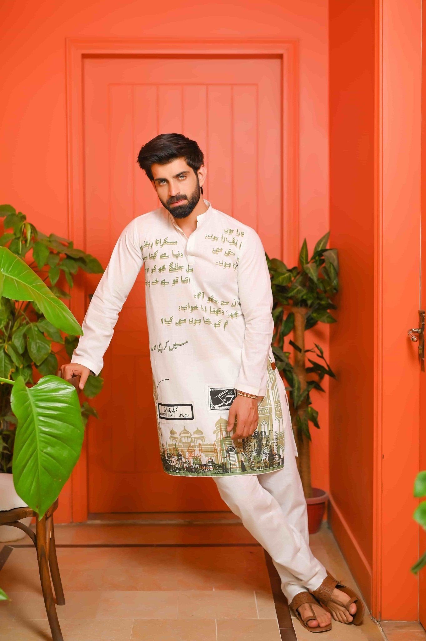 Mai Karachi Hun! - White Kurta Trouser - Number3Clothing Mai Karachi Hun! - White Kurta Trouser - Number3Clothing