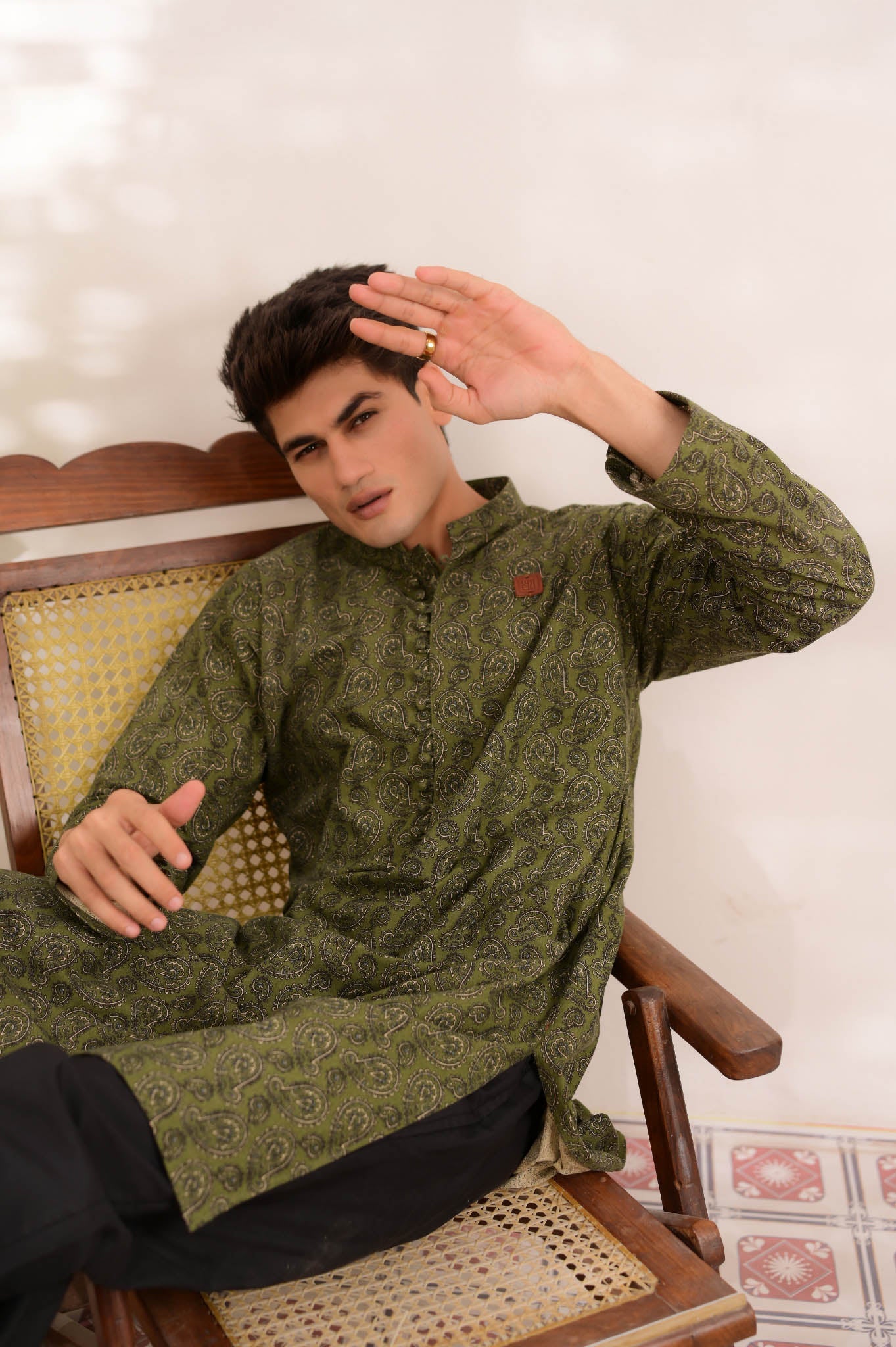 Mojdar Chaap - Kurta - Number3Clothing Mojdar Chaap - Kurta - Number3Clothing