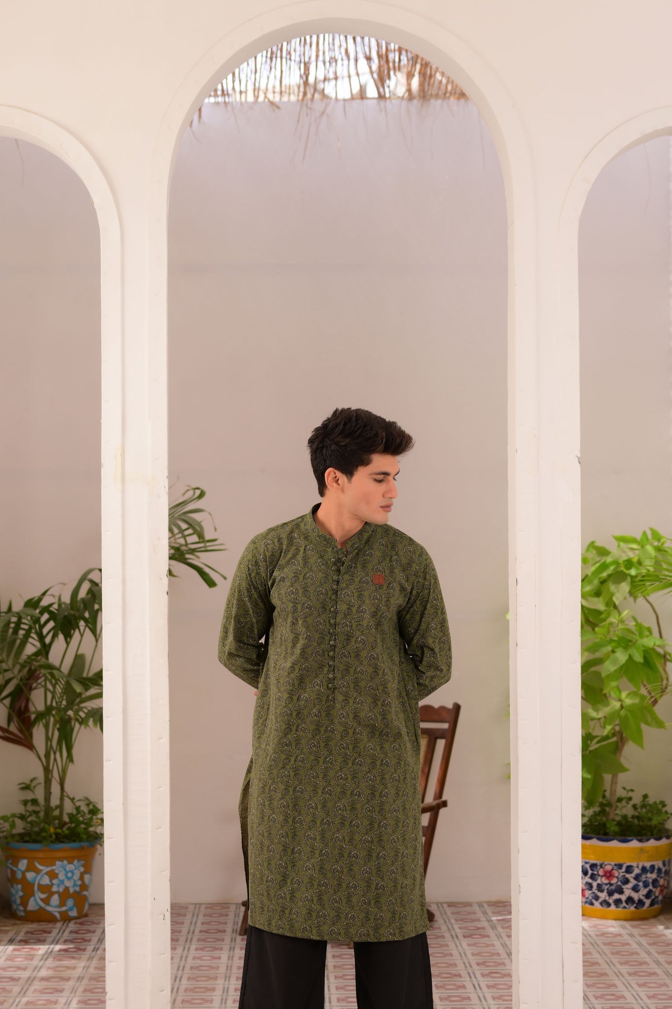 Mojdar Chaap - Kurta - Number3Clothing Mojdar Chaap - Kurta - Number3Clothing