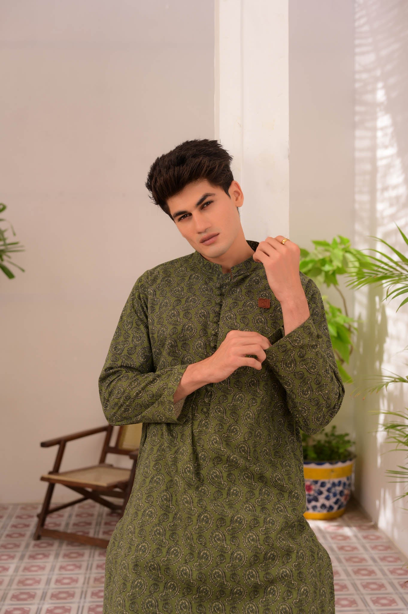 Mojdar Chaap - Kurta - Number3Clothing Mojdar Chaap - Kurta - Number3Clothing