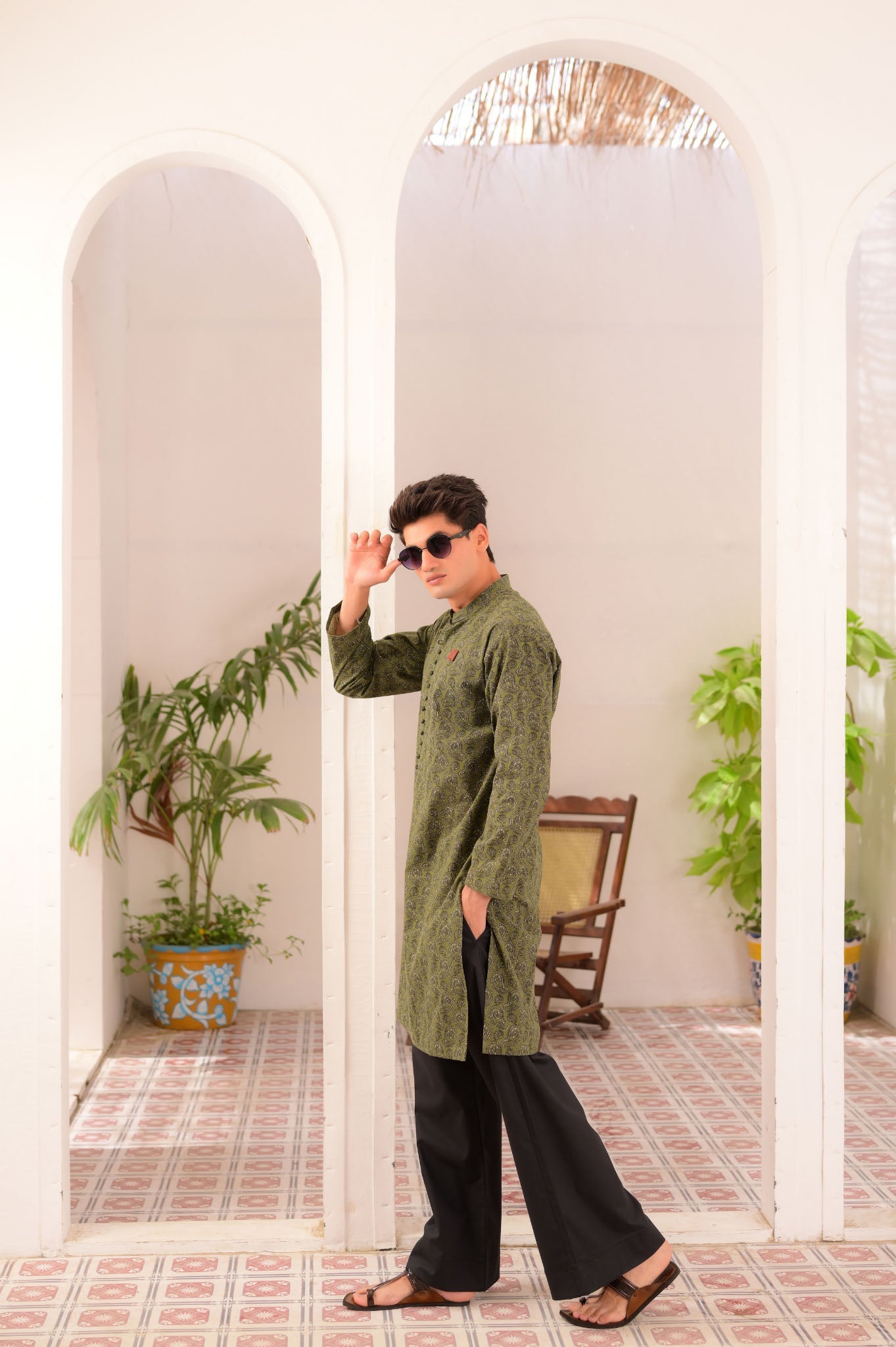 Mojdar Chaap - Kurta - Number3Clothing Mojdar Chaap - Kurta - Number3Clothing