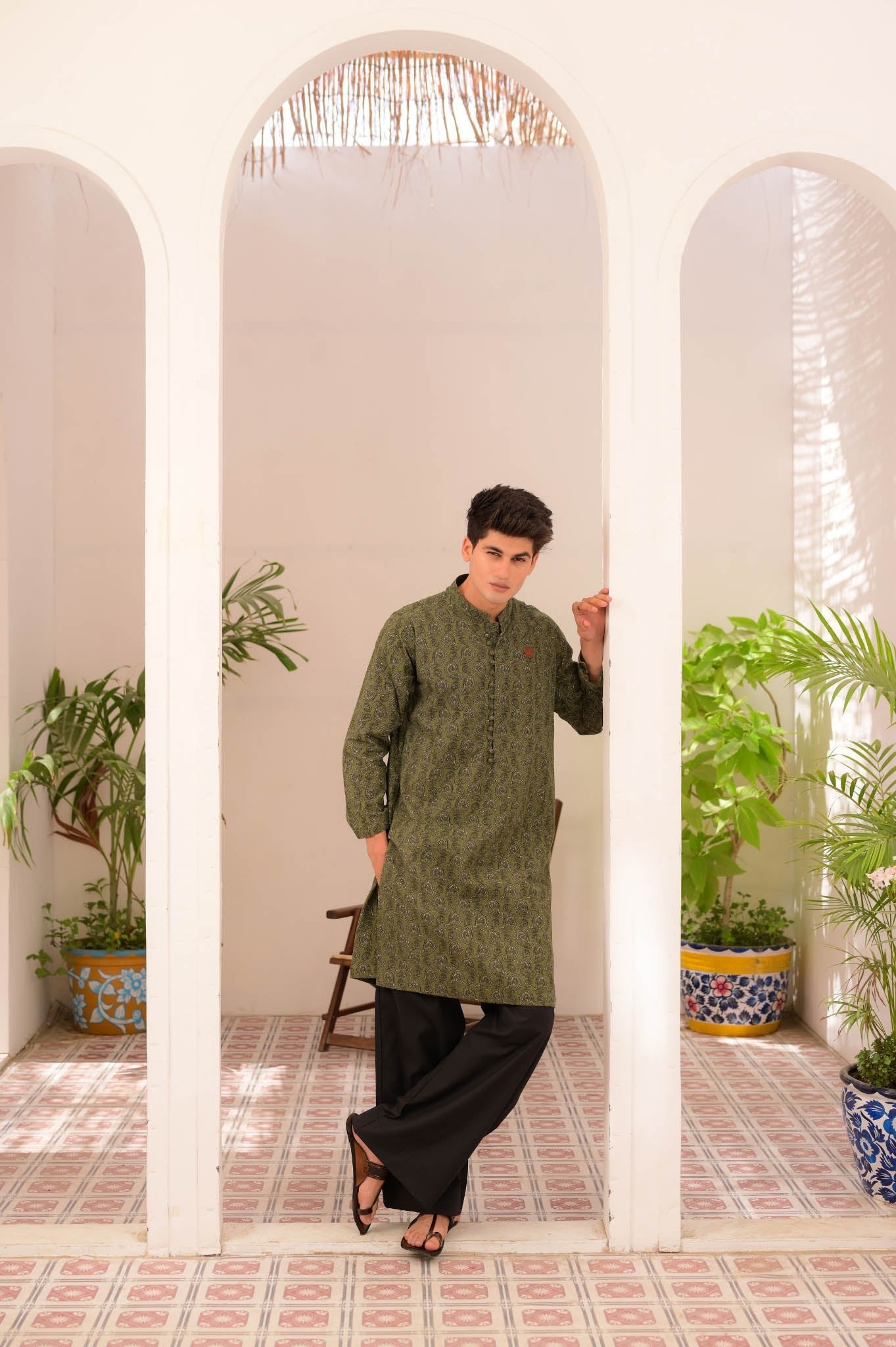 Mojdar Chaap - Kurta - Number3Clothing Mojdar Chaap - Kurta - Number3Clothing