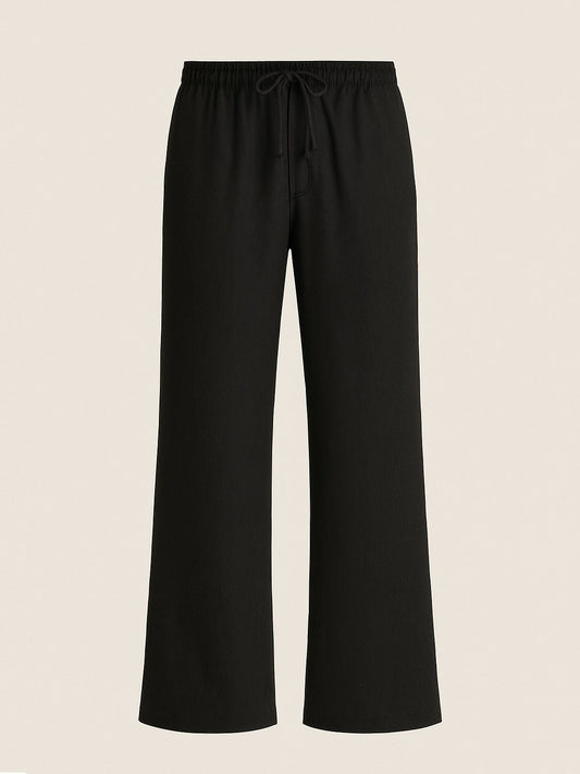 Noir Riviera Linen Trouser - Number3Clothing