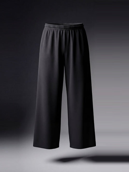 Wide Leg Trouser - Black - Number3Clothing