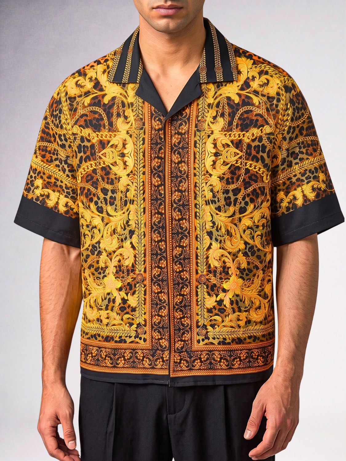 Regelia Printed Cuban Collar Shirt