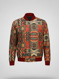 Tapestry Print Bomber Jacket