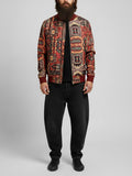 Tapestry Print Bomber Jacket