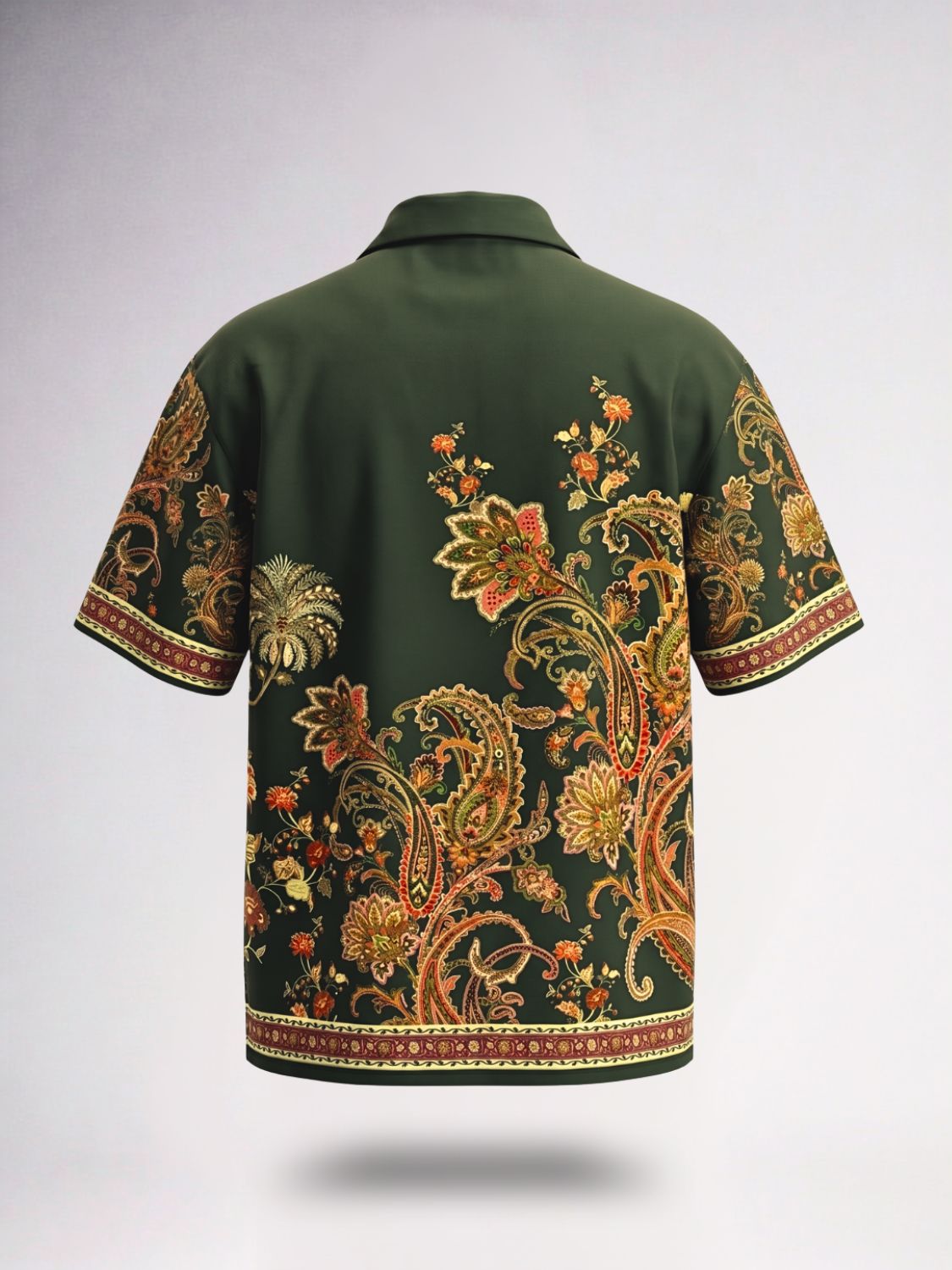 Island Grove Printed Cuban Collar Shirt