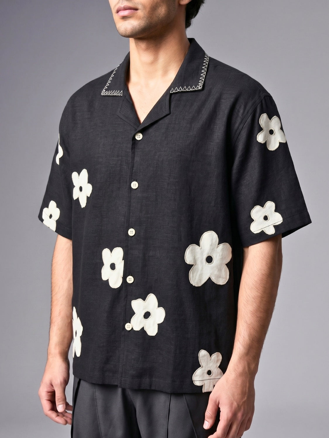 Ash Resort Patch Cuban Shirt