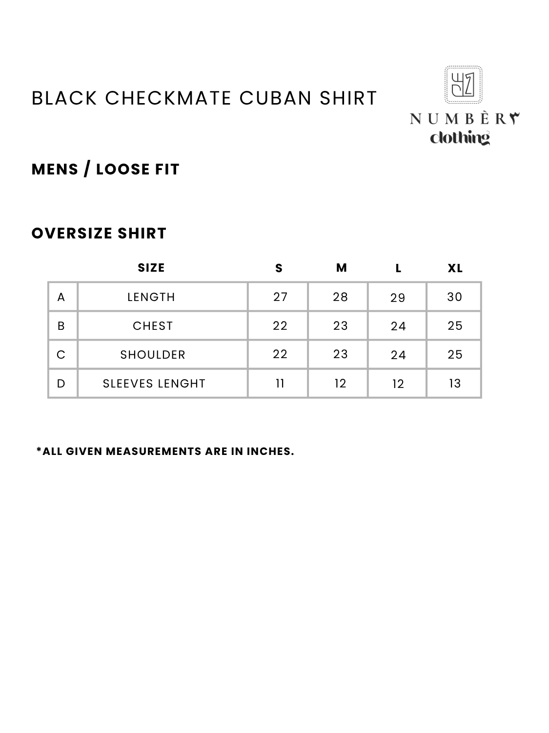 Black Checkmate Cuban Shirt