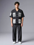 Black Checkmate Cuban Shirt