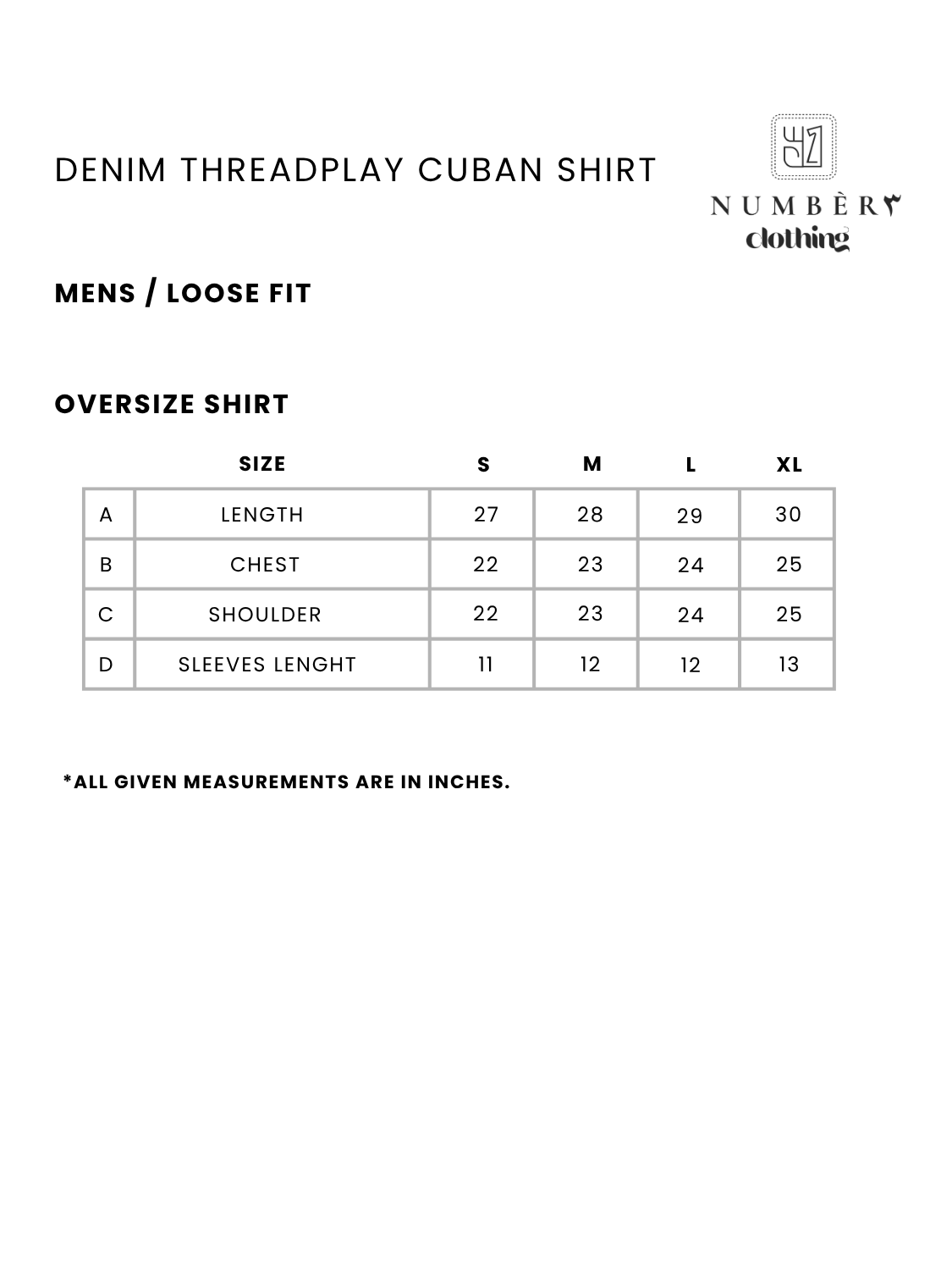 Denim Threadplay Cuban Shirt