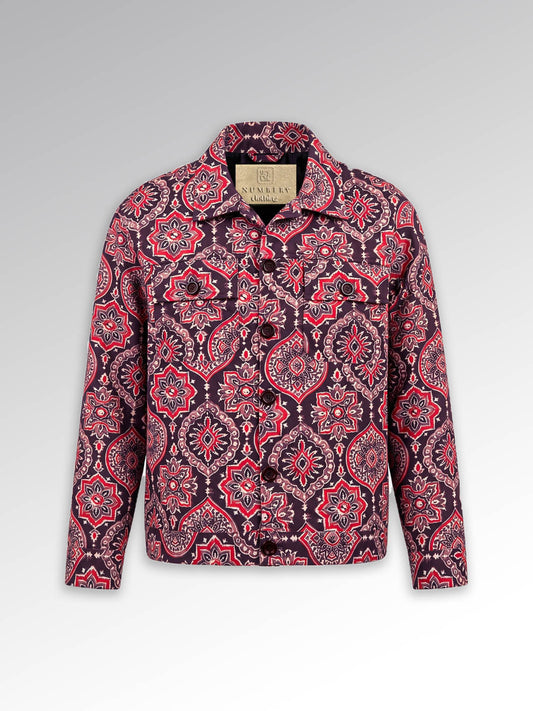 Folklore print buttoned jacket