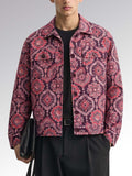 Folklore print buttoned jacket