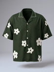 Jade Resort Patch Cuban Shirt