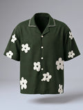 Jade Resort Patch Cuban Shirt