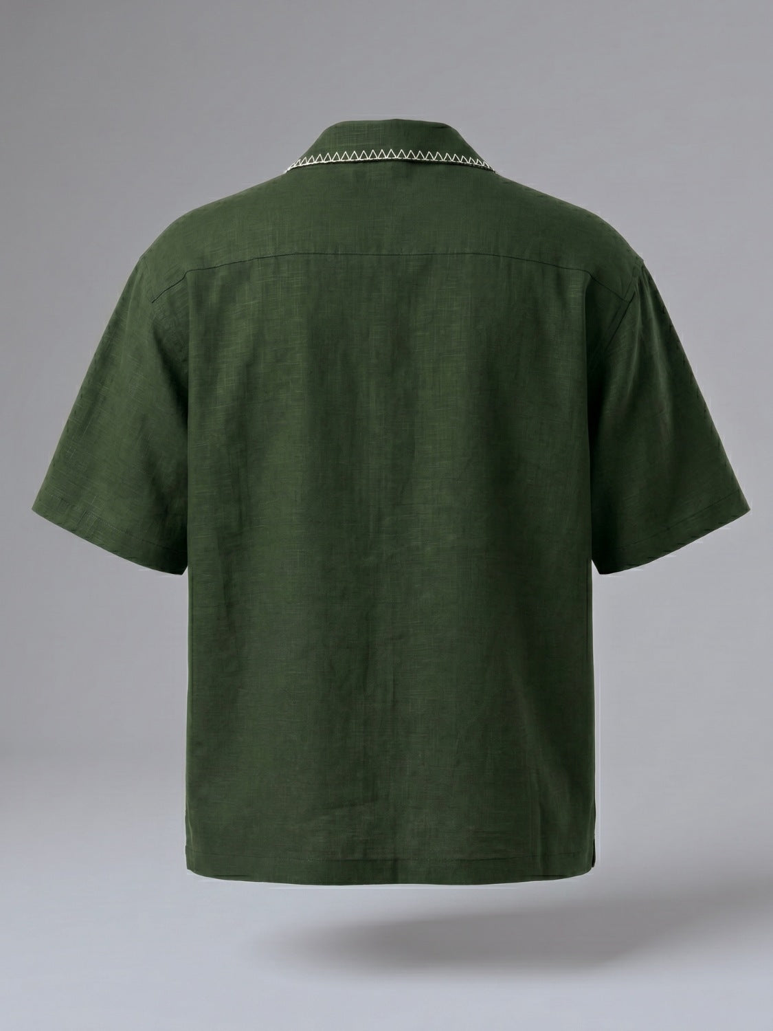 Jade Resort Patch Cuban Shirt