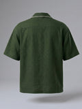 Jade Resort Patch Cuban Shirt