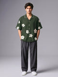 Jade Resort Patch Cuban Shirt