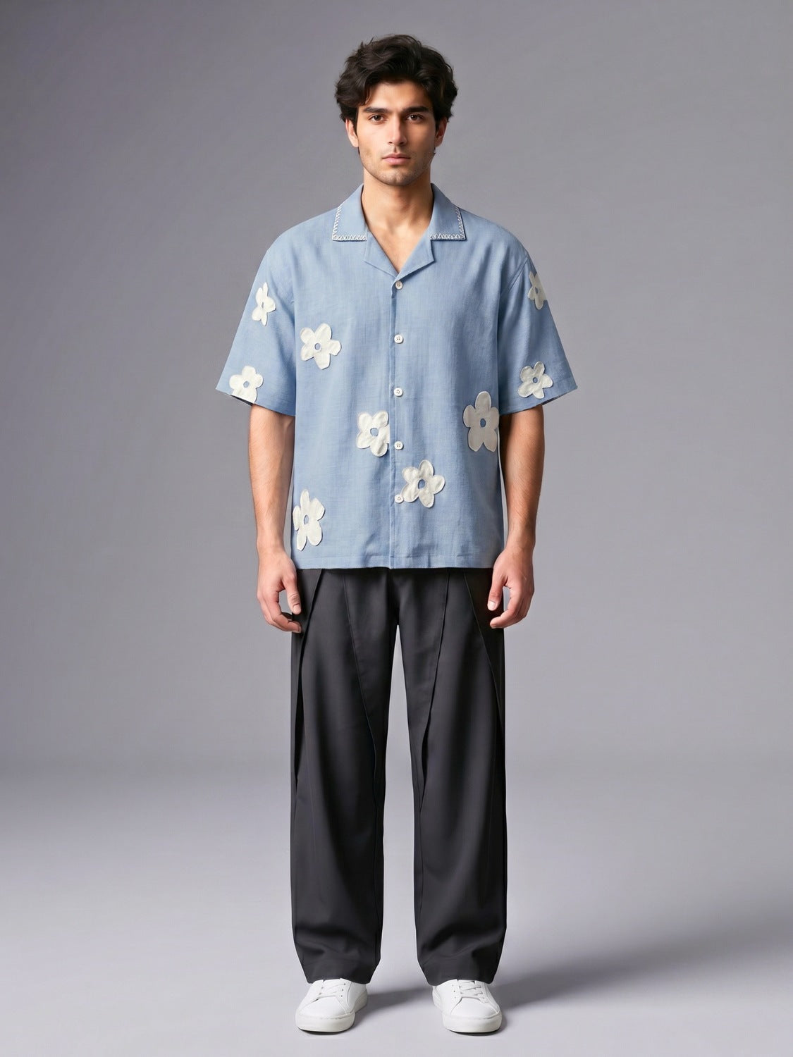 Mist Resort Patch Cuban Shirt