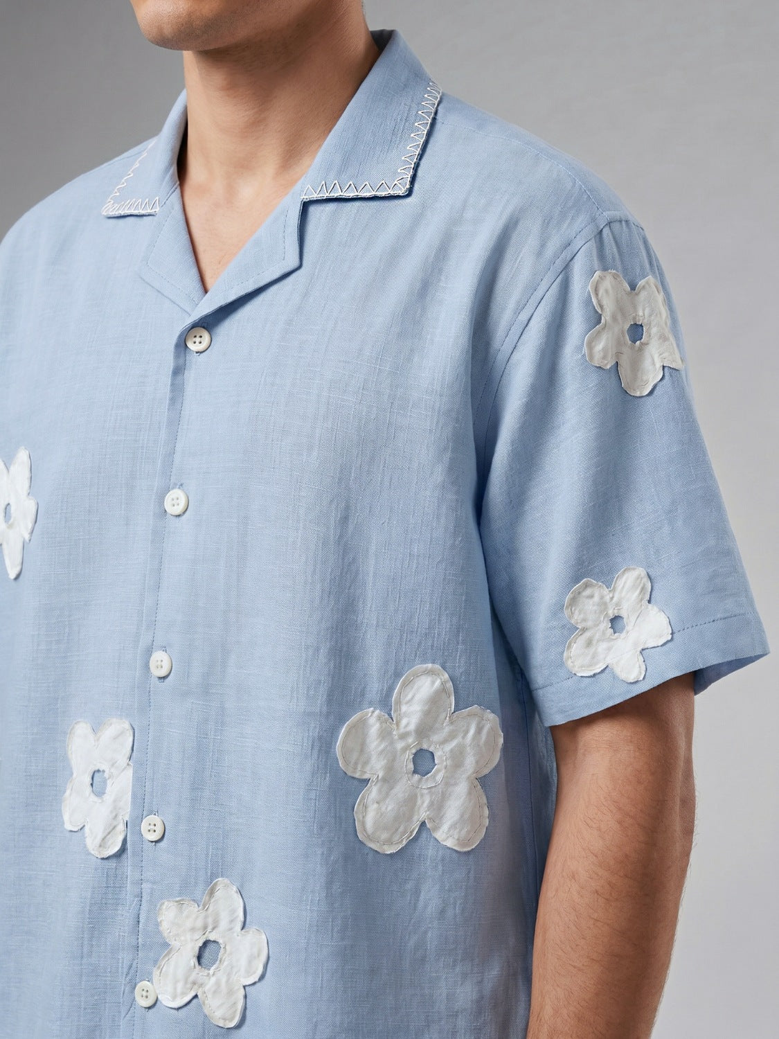 Mist Resort Patch Cuban Shirt