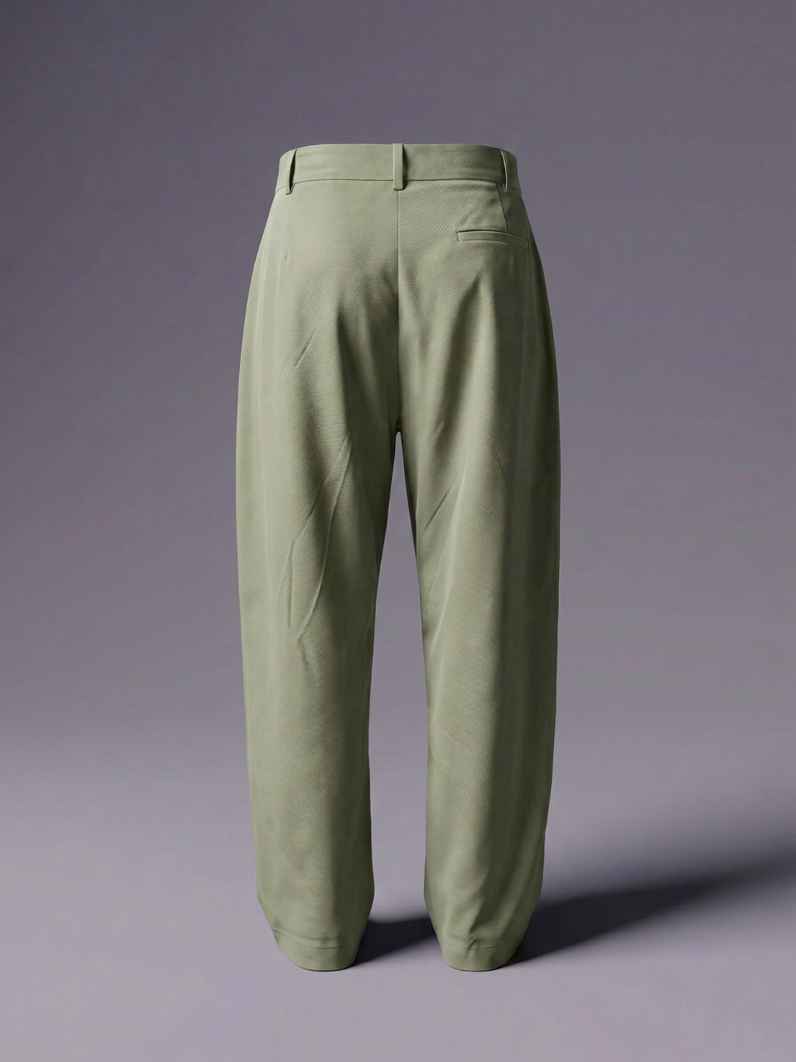 Sage Pleated Wide-Leg Trouser Pant