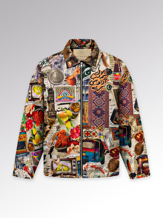 Unisex Archive 80s print jacket