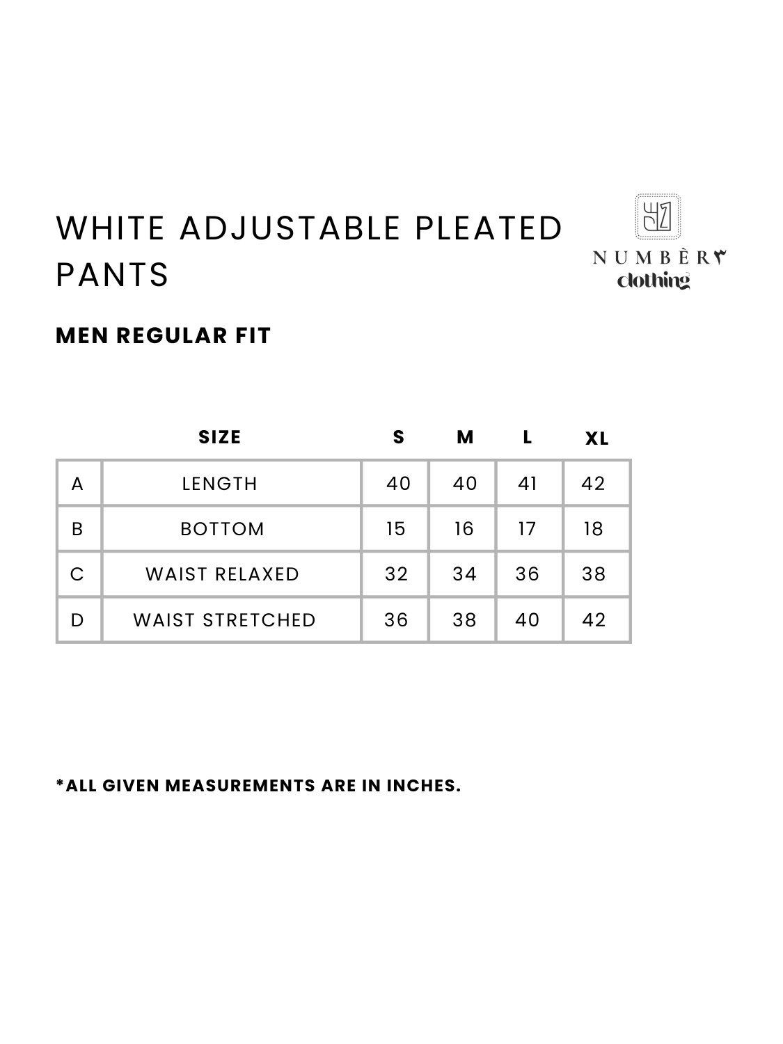 White Adjustable Pleated Pant