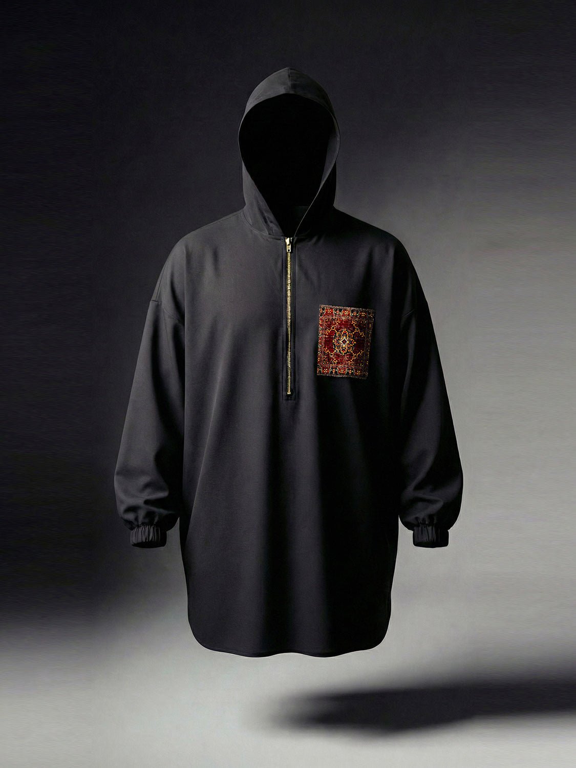 Bazaar Kohl Oversized Hooded Kurta Trouser - Number3Clothing