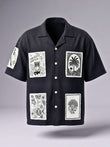Black Checkmate Cuban Shirt - Number3Clothing