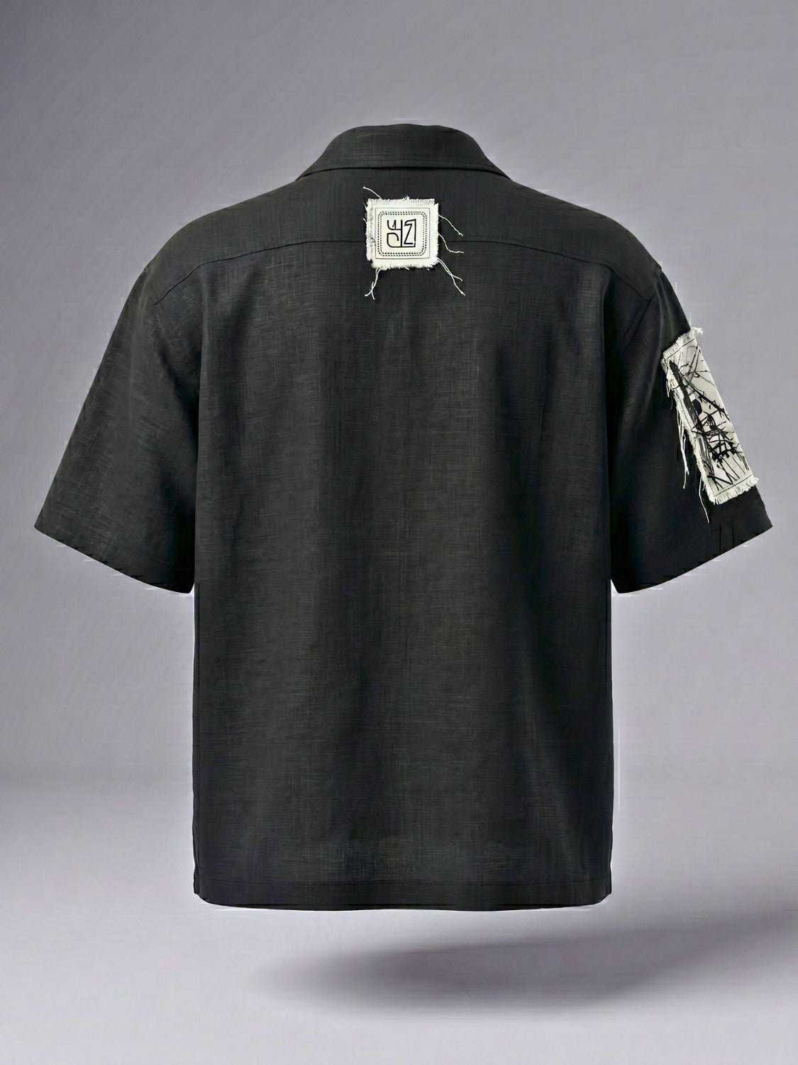 Black Checkmate Cuban Shirt - Number3Clothing