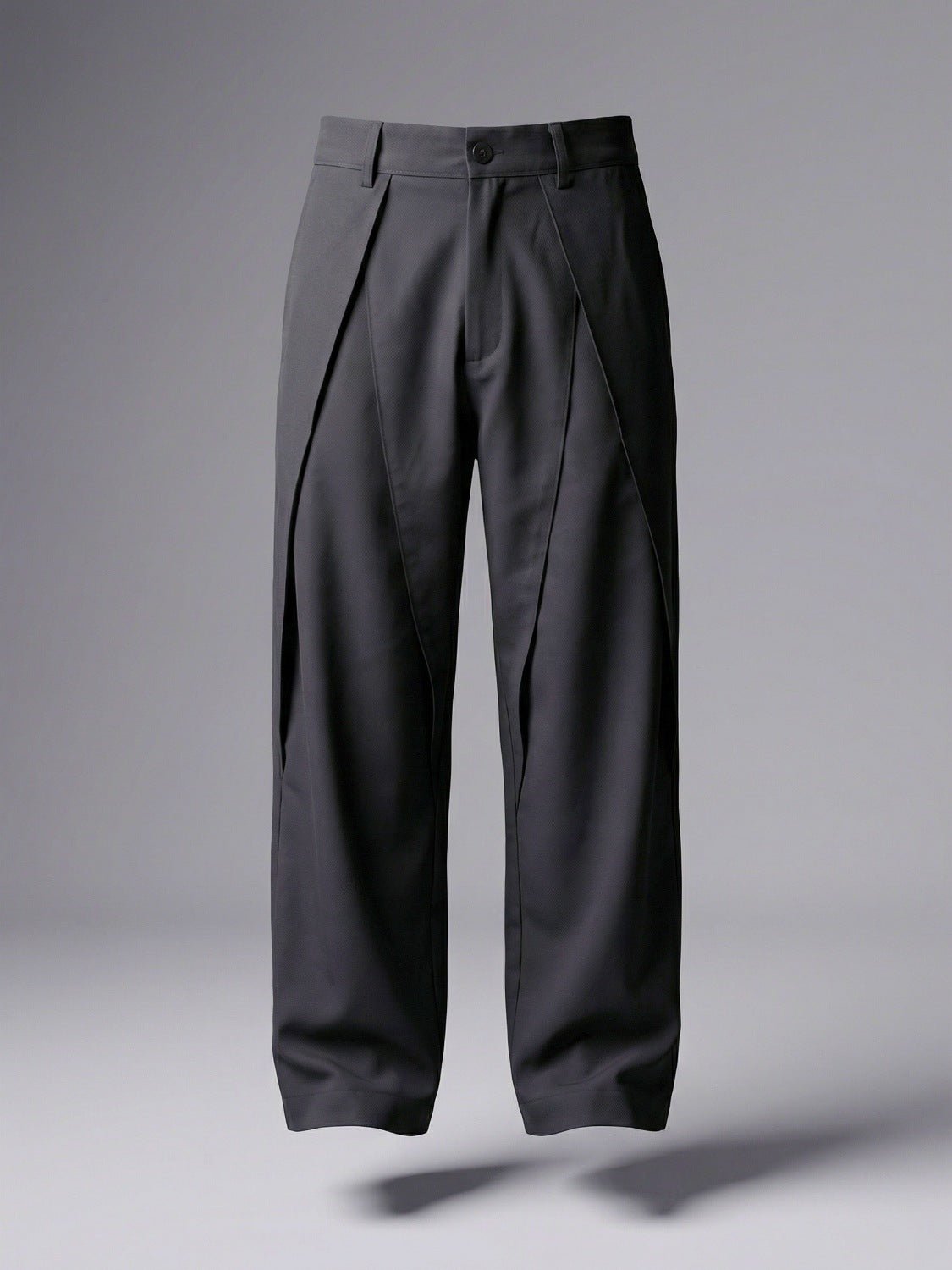 Black Pleated Wide - Leg Trouser Pant - Number3Clothing
