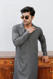 Charcoal Gray Cuban Collar - Number3Clothing