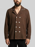 Cocoa Waffle Textured Shirt - Number3Clothing