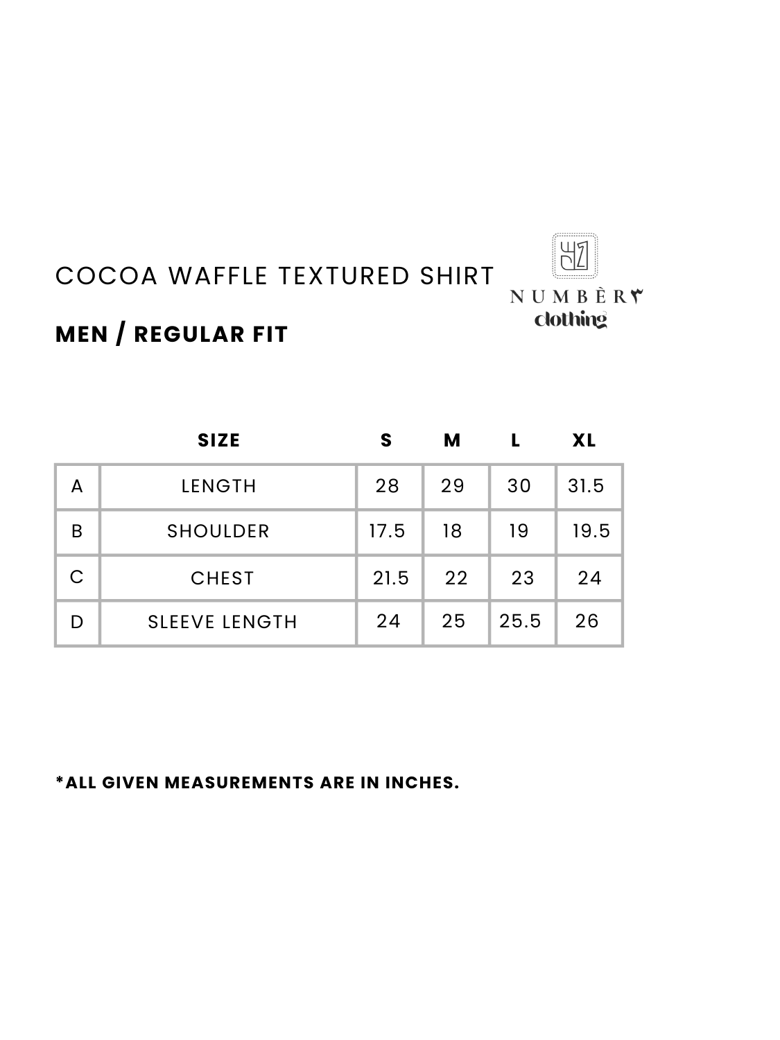 Cocoa Waffle Textured Shirt - Number3Clothing