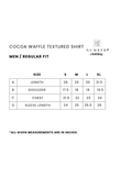 Cocoa Waffle Textured Shirt - Number3Clothing