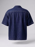 Denim Threadplay Cuban Shirt - Number3Clothing