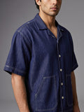 Denim Threadplay Cuban Shirt - Number3Clothing