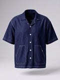 Denim Threadplay Cuban Shirt - Number3Clothing