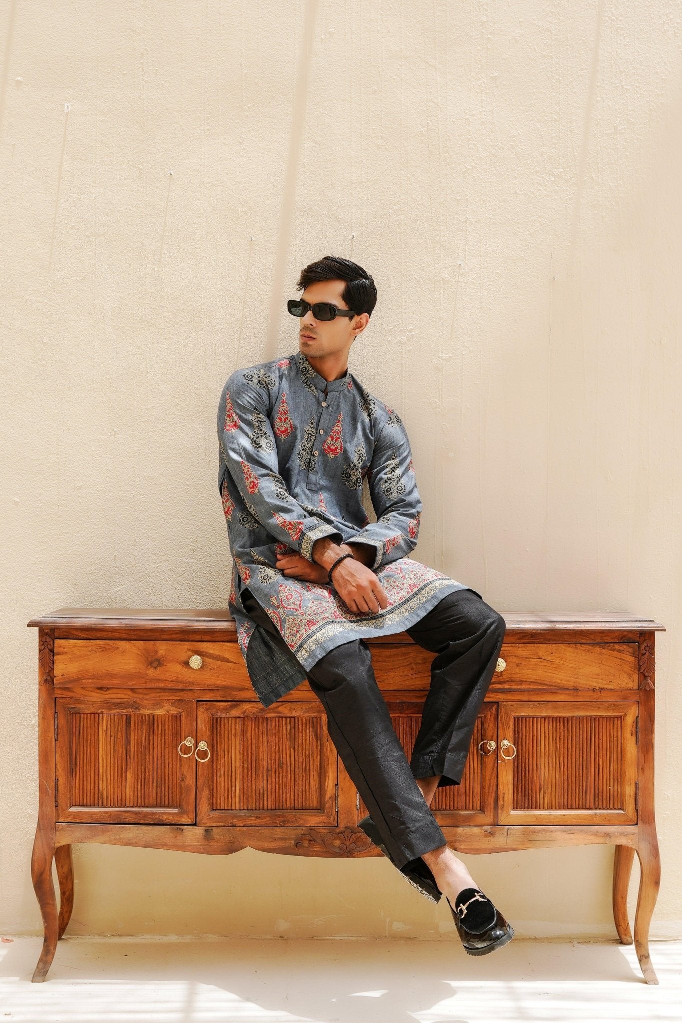 Mehraab Chaap Kurta - Number3Clothing