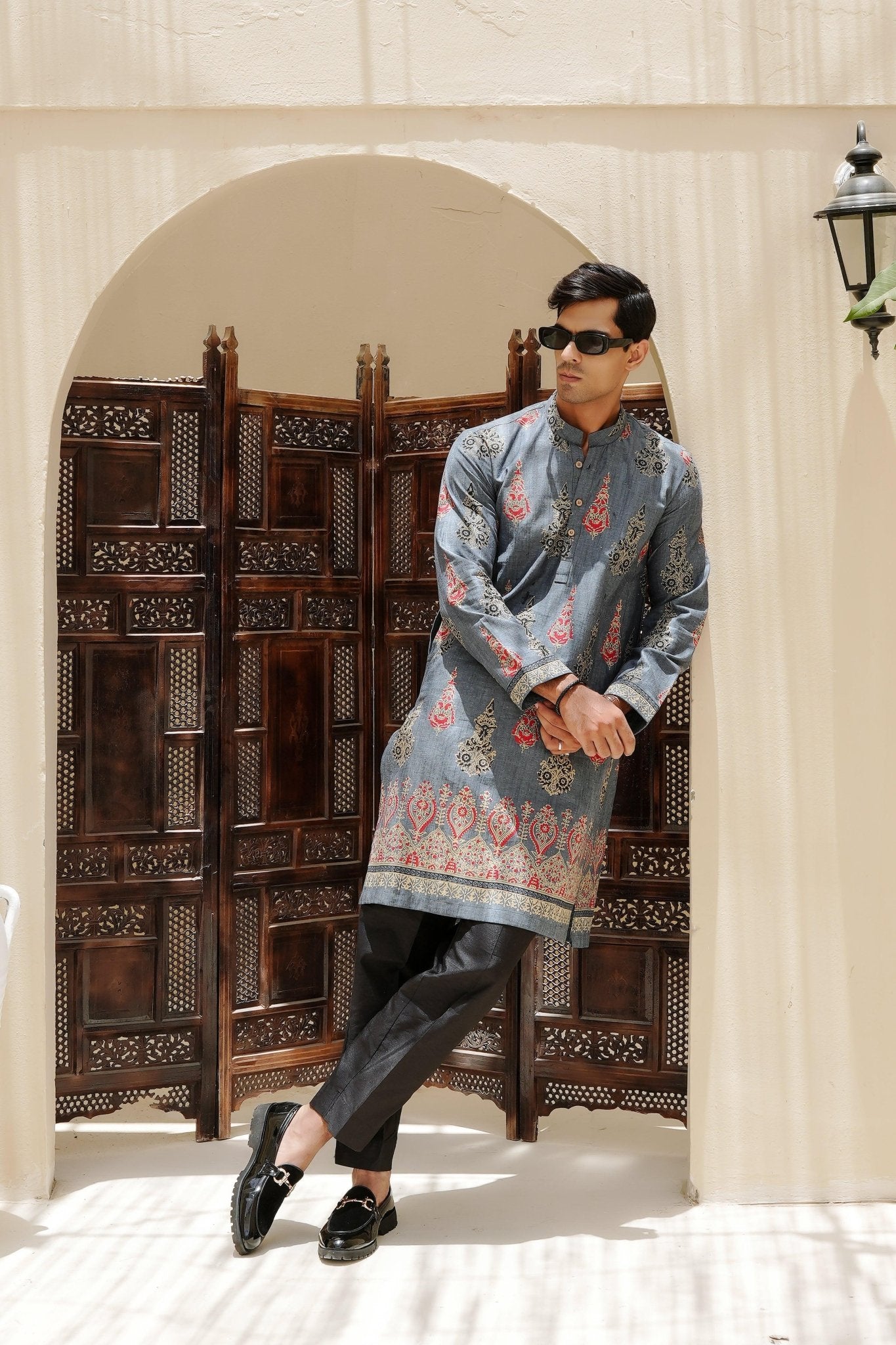 Mehraab Chaap Kurta - Number3Clothing