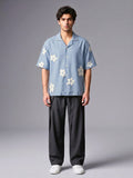 Mist Resort Patch Cuban Shirt - Number3Clothing