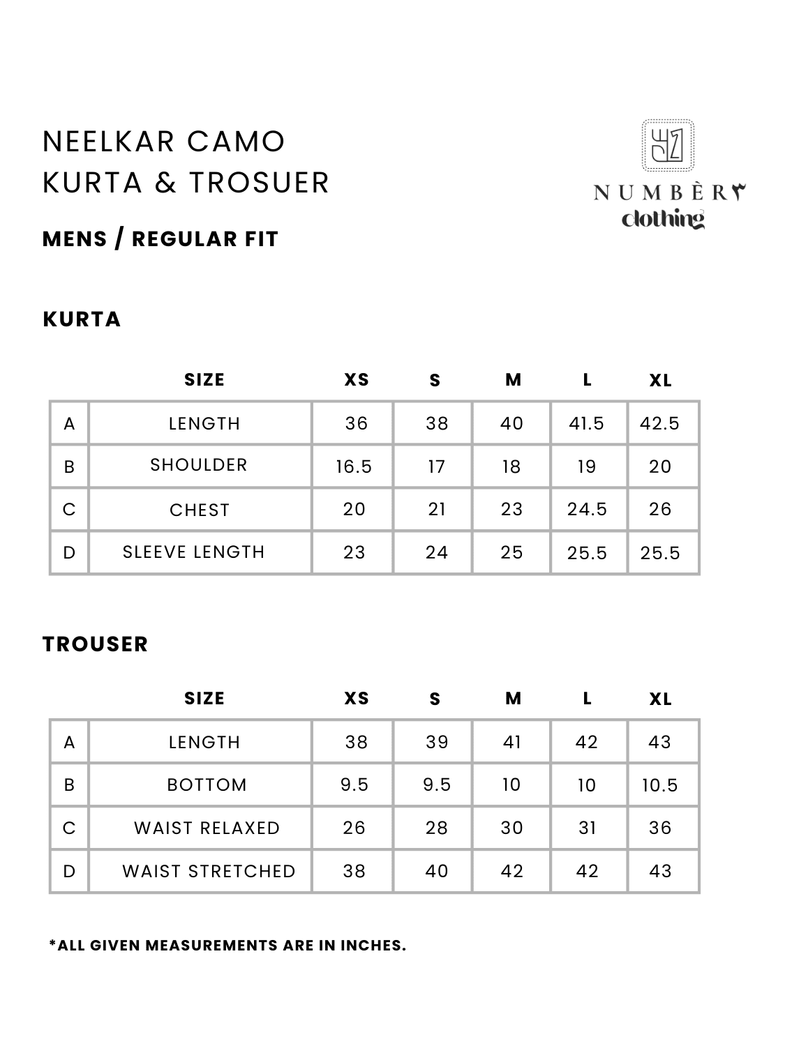 Neelkar camo Kurta Trouser - Number3Clothing