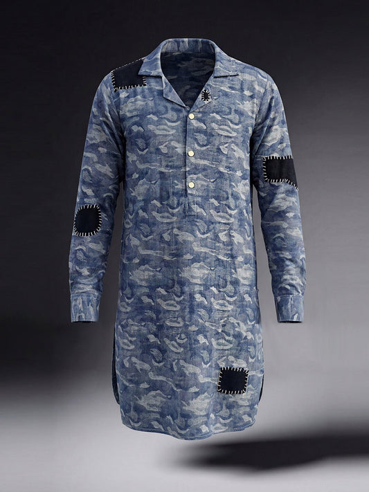 Neelkar camo Kurta Trouser - Number3Clothing